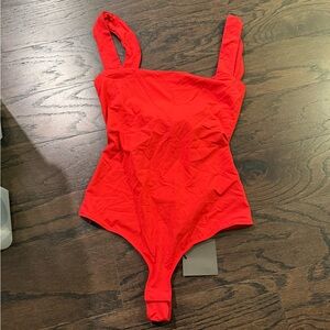 Vibrant Red Kids One Piece